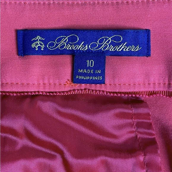 Brooks Brothers Pink Cropped Trouser Chino Ankle Pants Women’s Size 10 - Picture 5 of 13
